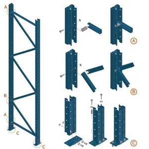 Pallet Rack Shelf Upright 60*90*2.0 mm thumbnail-1