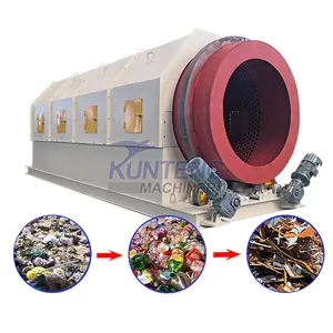 OEM Municipal Solid Waste Sorting Machine Solid Waste Treatment Machinery Trommel Screen Equipment EPC thumbnail-1