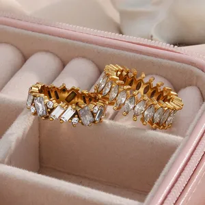 304 Stainless Steel Ring 8mm Width Polished Finish OEM Custom Wholesale Low MOQ for Jewelry thumbnail-3