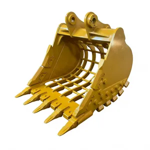 Wholesale Excavator Skeleton Sieve Bucket 20 Ton Soil Rock Separation Bucket Custom OEM Steel thumbnail-2