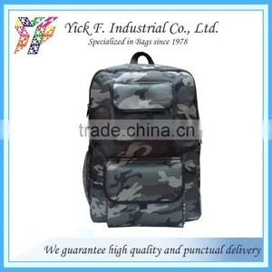 Military Soldier Green Camouflage 600D Polyester Large Backpack for Men thumbnail-1
