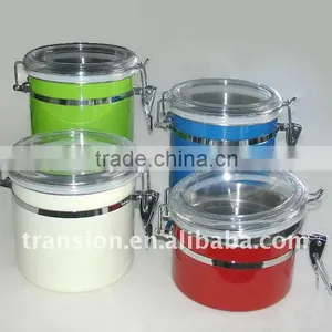 Stainless Steel Canister Set Colorful thumbnail-1
