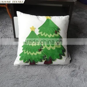Christmas Cushion With Applique Snow Christmas Pillow thumbnail-2