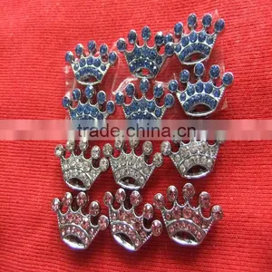 Compet Produce 10mm Slide Charm Crown, Metal Crown, Fashion Full Rhinestone Crown thumbnail-6