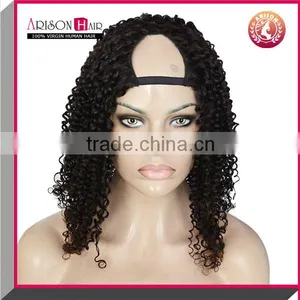 Cheap U Part Wig Indian Virgin Remy Hair Wholesale Wigs thumbnail-1