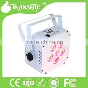 Hot Sale Weeding Christmas Decoration LED Stage Light 6pcs 7in1 RGBWAUV +Pink LED Par Light thumbnail-2