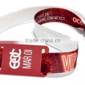 RFID Fabric Wristband Fabric Barcode Tag Wristbands for Identifying thumbnail-4