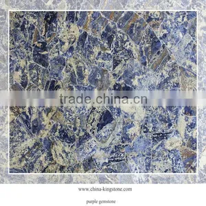 Chinese Popular Luxury Onsale Blue Gemstone Tile for Hotel& Bar Project Design thumbnail-1