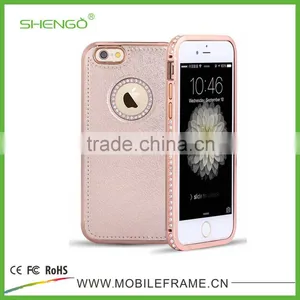 Shengo Crystal With PU Leather Case for IPhone 6 thumbnail-5