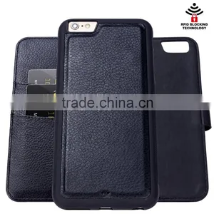 Detachable Leather Phone Case With Magnet and RFID Material thumbnail-3