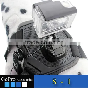 2016 New Wholesale Dog Selfie Mount Kit Pet Dog Harness Chest Band Strap Kit for Go Pro Camera Hero 3 4 3+ 2 1 thumbnail-1