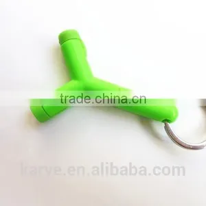 2014 High Quality 3.5mm Optical Audio Splitter Keychain Dual Audio Splitter for Cellphone thumbnail-3