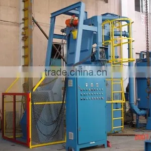 Q32 Crawler Tumblast Apron Rubber Belt Shot Blasting Machine thumbnail-3
