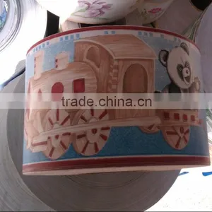 10.5cm*10m SELF ADHESIVE BEDROOM WALL PANDA SHAPED BORDER B2034 thumbnail-1