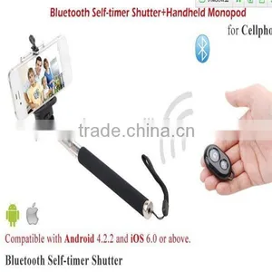 Portable Handheld Self-Timer Monopod for Camera & Phone Telescopic Extendible Selfprotrait Stand Holder for Iphone / Samsung thumbnail-5