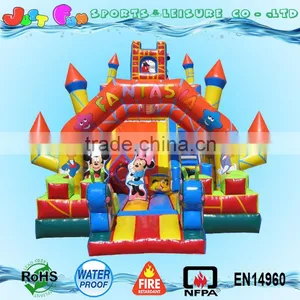 Giant Inflatable Dry Slide n Cartoon Mouse Playland for Sale thumbnail-3