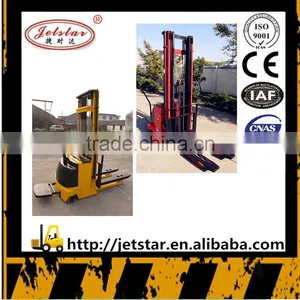 6m China Jetstar Triple Mast Small Electric Pallet Stacker With Pedal thumbnail-1