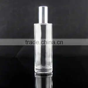 Clear Lotion Glass Bottle With Golden Pump thumbnail-1