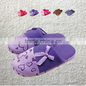 2014 Women's Winter Slippers Sweet Heart Love Cartoon Butterfly Slippers Home Flats Indoor Floor Cotton Padded Shoes thumbnail-1