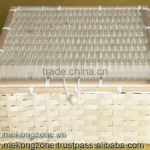 Bamboo Basket With Lid thumbnail-1