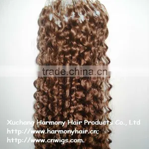 QUALITY Best Remy Hair Extension Curly Micro Ring thumbnail-1
