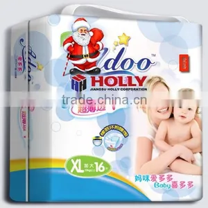 Super Size XL Soft Breathable Leak Guard Disposable Baby Diaper Hand Carry Packing Cheap Competitive Price OEM ODM Free Sample thumbnail-1