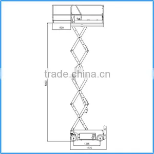 SINOBOOM 6M Scissor Lift Table Self Propelled Scissor Lift/hydraulic Scissor Lifts thumbnail-3