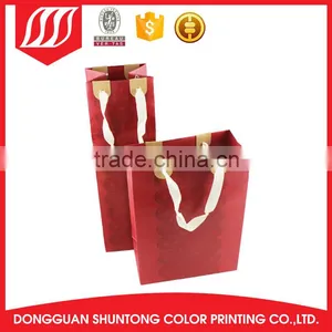 Natural Kraftstand up Paper Wine Bottle Bags Cheap thumbnail-1