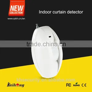 Wireless PIR Curtain Detector With Low Power Indication thumbnail-1