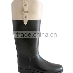 Mens Waterproof Leather Boots Winter Riding Boots HP-02 thumbnail-1