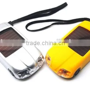 TE359 2 Led Solar Charger Ningbo Factory Direct Sale Car Shaped Flashlight thumbnail-1