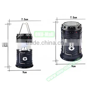 2016 Wholesale Portable Outdoor Rechargeable Solar LED Camping Lantern Light Quality Choice thumbnail-5