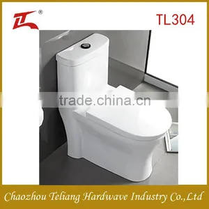 Good Quality Siphon Flushing Gravity Flushing Bathroom Toilet White Bathroom WC Toilet thumbnail-1
