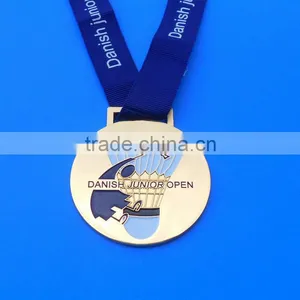 Danish Junior Friendship Badminton Ribbon Gold Medal thumbnail-1