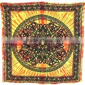 Celtic Design Cotton Bed Spread Cover thumbnail-1
