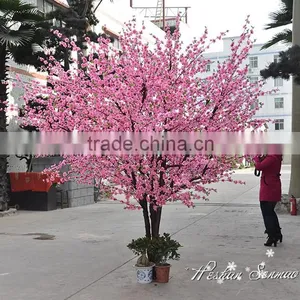 Selling High Quality Artificial Peach Blossom Tree for Garden Decoration thumbnail-1