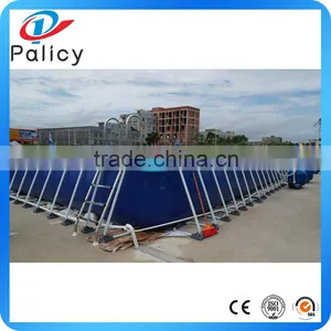 High Quality Blue Color Good Price Above Ground Swimming Pool China thumbnail-1