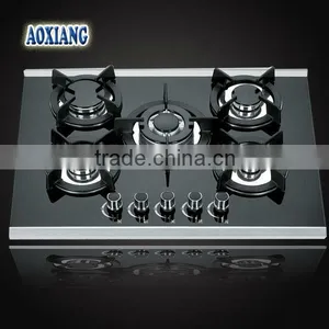 Kitchen 5 Burner Built-in Tempered Glass Gas Stove/ Gas Stove/ Gas Cooker AX-J1342 thumbnail-1