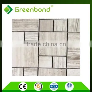 GREENBOND Fireproof and Water Resistant Wood Finish Aluminium Composite Panel thumbnail-1