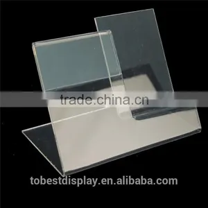 2pcs Clear Acrylic Cell Phone Smartphone Display, Price Menu Holder Show Stand thumbnail-1