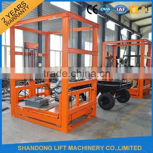 5m 2000kgs Warehouse Guide Rail Chain Lifting Cargo Lift thumbnail-1
