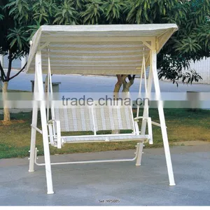 00 Outdoor Furniture Double Seats Hanging Canopy Swing Chair YPS085 thumbnail-1