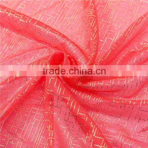 Chiffon Scarf With Large Acrylic Beads Chain for Women thumbnail-4