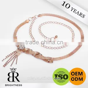 Wholesale Fashion Crystal Rhinestone Chain Brightness F1-80100 thumbnail-1