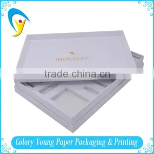 White Hot Stamping Cosmetic Gift Set Paper Packaging Box thumbnail-3