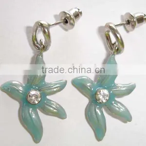 Fashion Coral Earring of Flower Pendant thumbnail-1