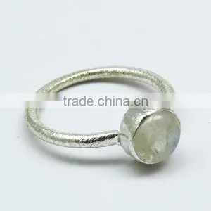 'Rainbow Mist' Moonstone 925 Sterling Silver Ring, Silver Jewelry Exporter, Silver Jewelry Manufacturer thumbnail-1