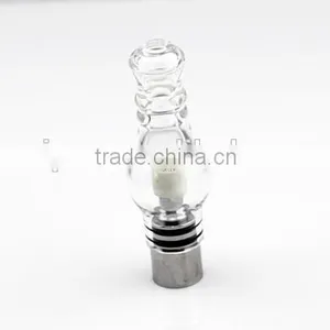 Factory Price Pyrex Glass Dome Atomizer Wickless Titanium Coil thumbnail-1