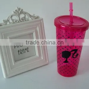 Designer Crazy Selling 24OZ Singel Wall Plastic Wine Cup With Lid in Mugs thumbnail-5