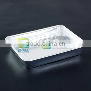 Rectangular Aluminum Foil Container/Tin Food Container/Tray/Plate/Lunch Box/Large/Roaster/Pizza/BBQ Pa thumbnail-1